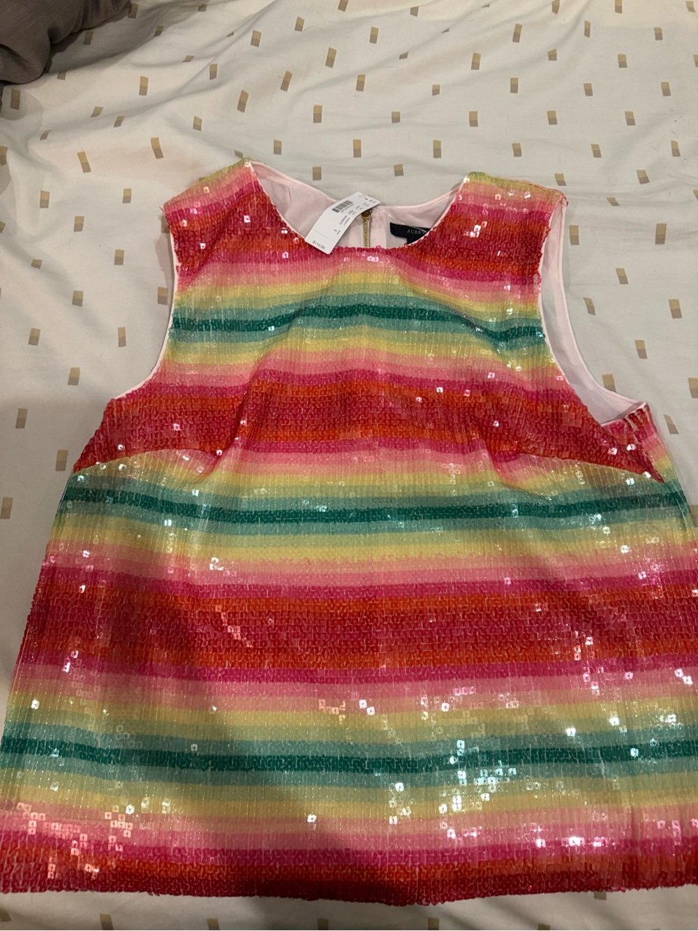J. Crew Multicolor Sequin Top